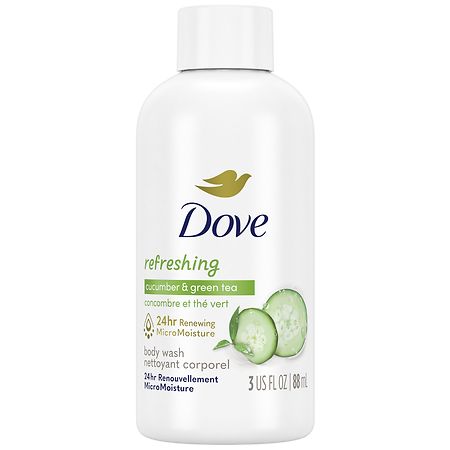 Dove Body Wash, Travel Size Cucumber & Green Tea