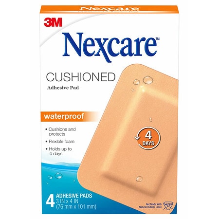 Nexcare Waterproof Adhesive Gauze Pads