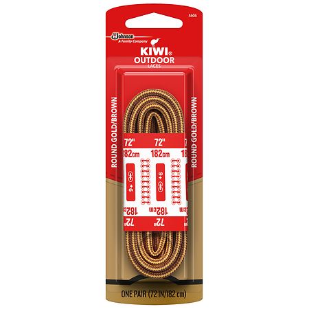 Kiwi Outdoor Round Laces Gold/ Brown