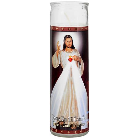 St. Jude Jesus I Confide in You Prayer Candle 8 inch