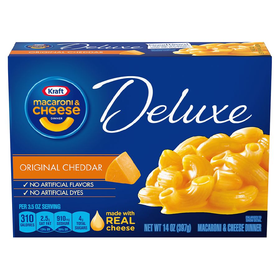 Photo 1 of ( PACK OF 4 ) Deluxe Original Cheddar Macaroni  Cheese Dinner (BB 16DEC23)