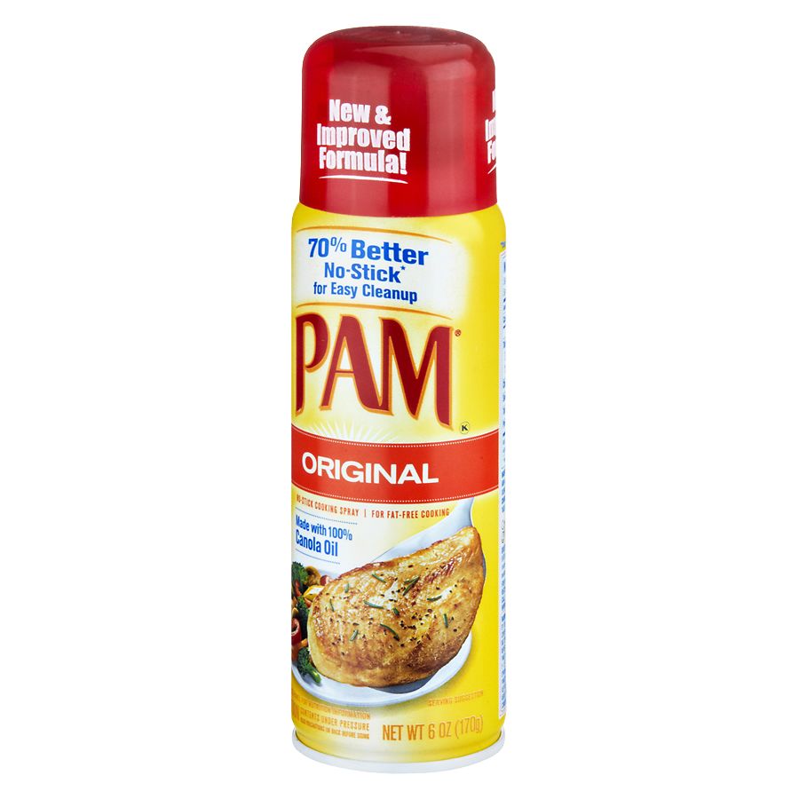 Pam Original Easy Cleanup No-Stick Cooking Spray, 6 oz