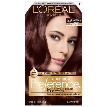 L'Oreal Paris Preference Hair Color, Dark Soft Mahogany/Brown