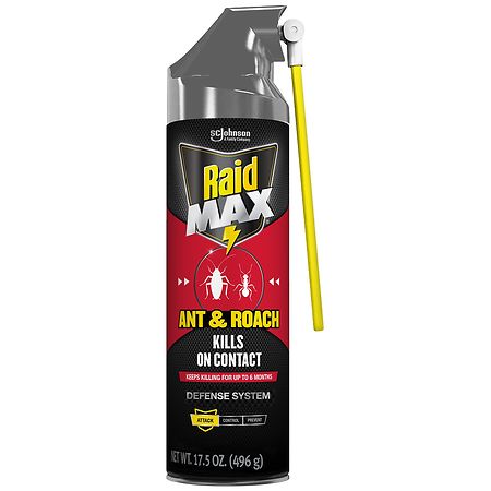 Raid Max Ant & Roach Insecticide Spray, Kills Insects Instantly