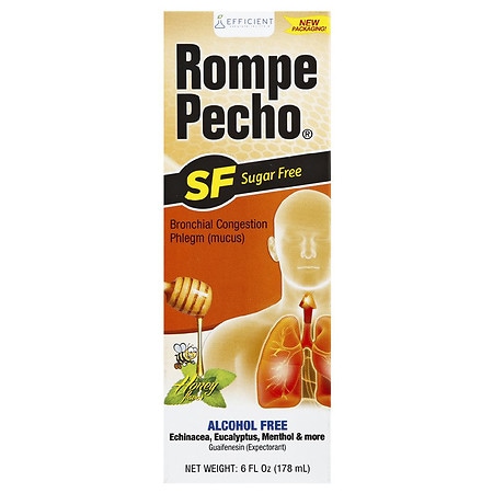 Rompe Pecho Expectorant Liquid Sugar Free Honey