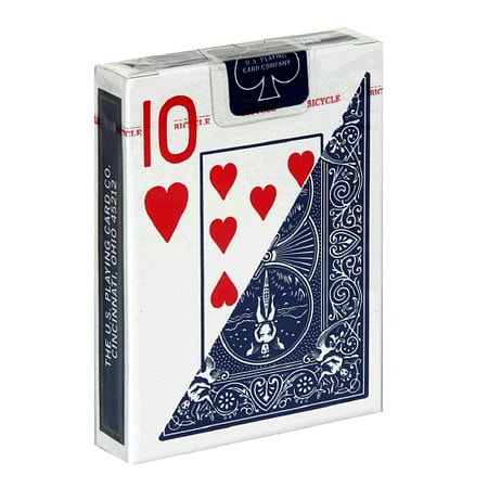  Bicycle Large Print Playing Cards, Bridge Size Playing Cards,  Large Print Playing Cards for Seniors, 1 Deck, Red & Blue, Color May Vary :  Deck Of Cards Large Print 