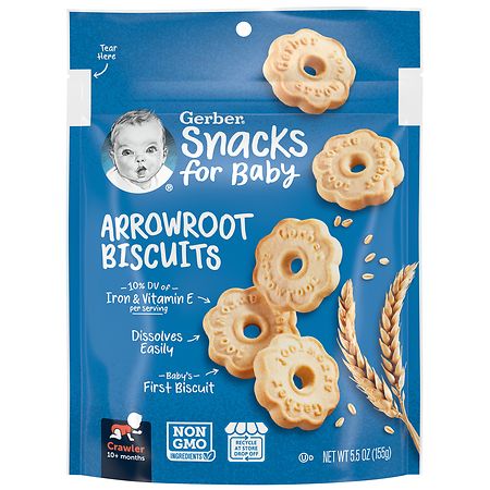 Gerber Snacks Arrowroot Biscuits