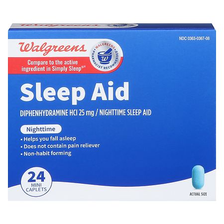 Walgreens Nighttime Sleep Aid Mini-Caplets