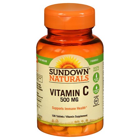 Sundown Naturals Vitamin C 500mg Tablets