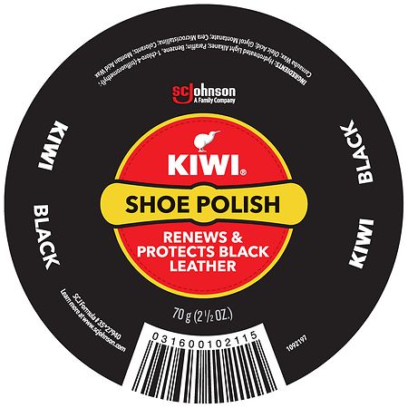 KIWI Black Leather Dress Shoe Dye, 2.5 OZ
