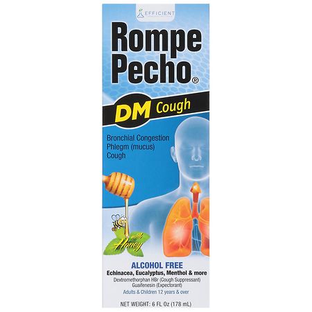 Rompe Pecho DM Cough Suppressant/Expectorant Liquid Honey