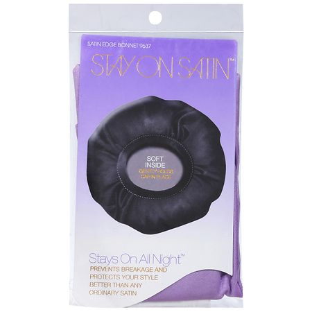 Stay On Satin Satin Edge Hair Bonnet