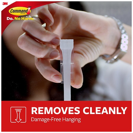Command Hook + Adhesive Strips Large White