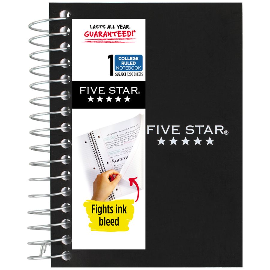 Five Star Fat Lil' Wirebound Notebook, College Ruled 3 1/2 x 5 1/2