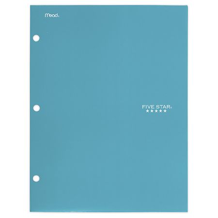 Five Star 4 Pocket Paper Folder 12.5" x 9.5" x .12" Assorted