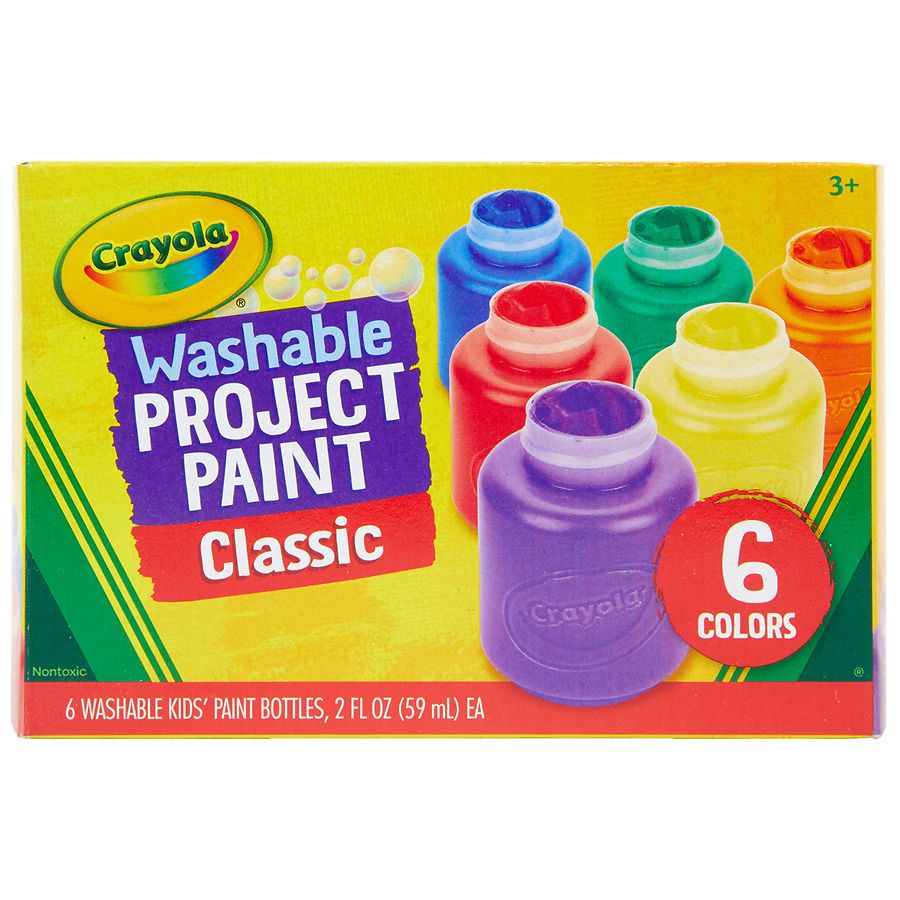 Crayola® Washable Bright Color Non-Toxic Finger Paint 16 oz.