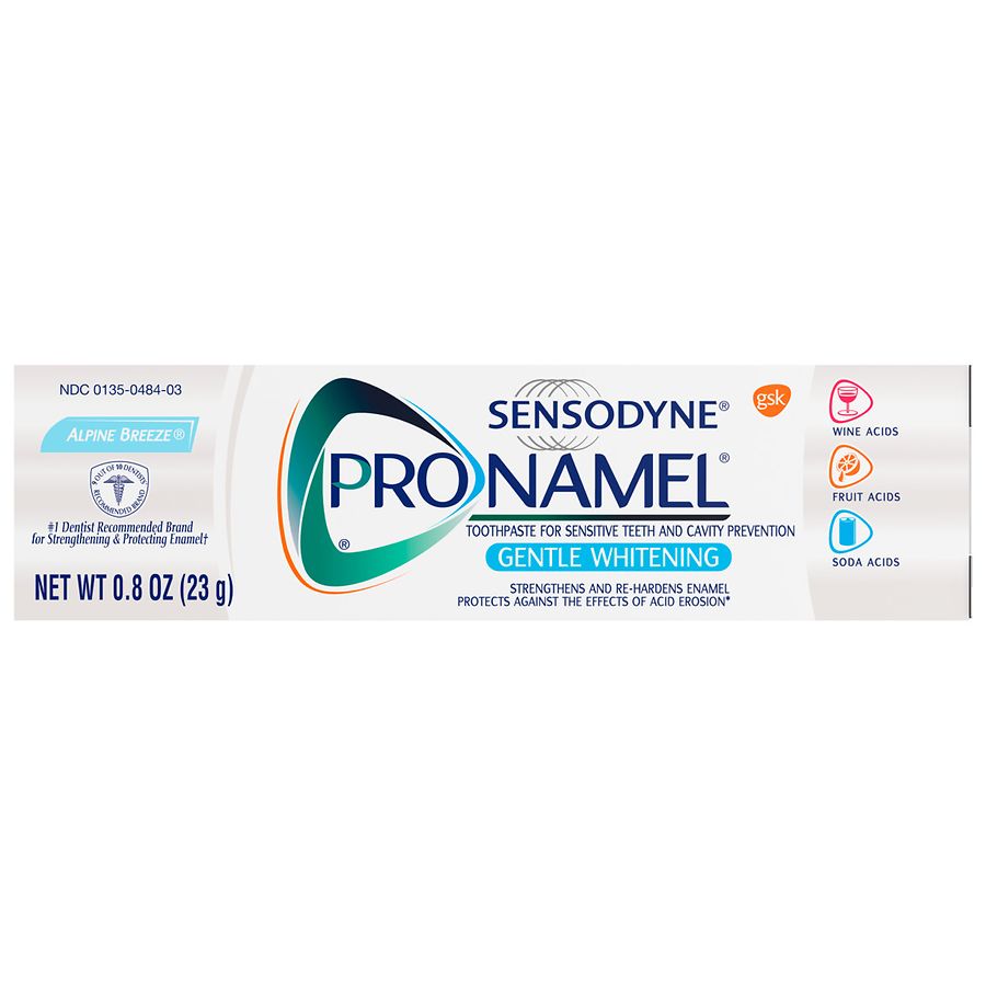 Sensodyne Pronamel Gentle Whitening Enamel Toothpaste For Sensitive Teeth Travel Size Alpine Breeze, Travel Size