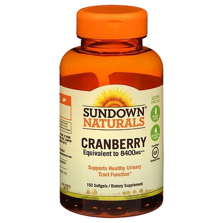 Sundown Naturals Naturals Super Cranberry plus Vitamin D3 Herbal Supplement Softgels