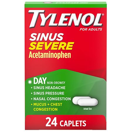 TYLENOL Sinus Severe Non-Drowsy Day Cold & Flu Relief Caplets