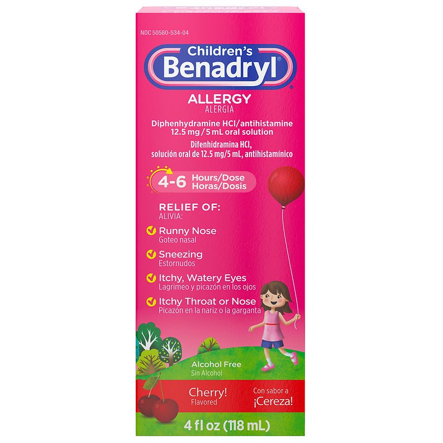 Benadryl Allergy Relief Liquid Cherry Walgreens