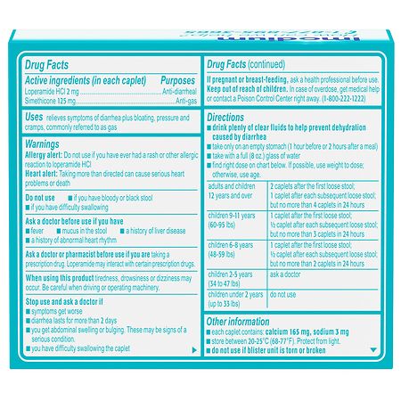 Imodium Multi-Symptom Relief Anti-Diarrheal Medicine Caplets
