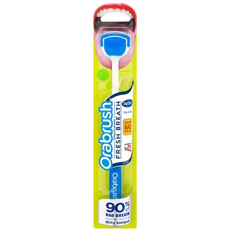 Orabrush Dual-Action Tongue Cleaner