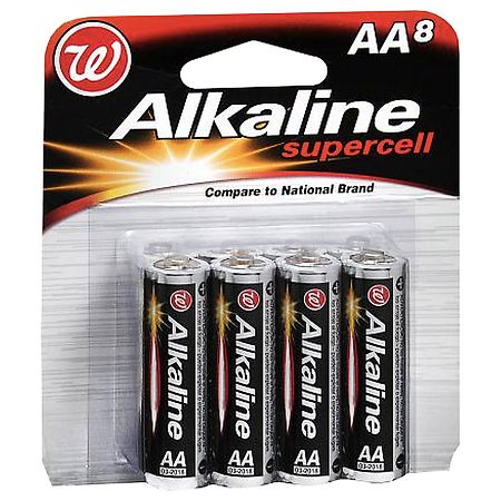 Walgreens Alkaline Supercell Batteries AA