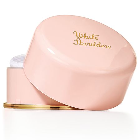 White shoulders bath online powder