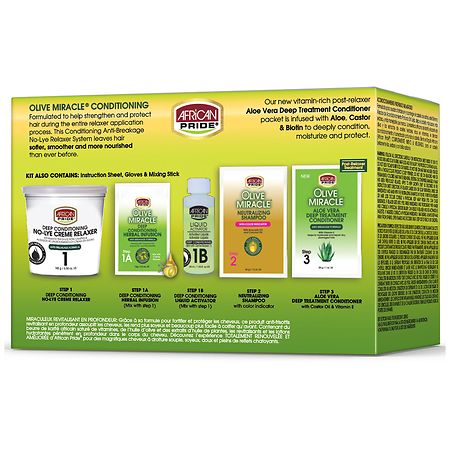 African Pride Olive Miracle Regular Deep Conditioning Anti-Breakage No-Lye Relaxer