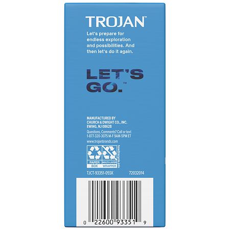lush remote controlled vibrator Trojan + Spermicide, Latex Lubricated Condoms