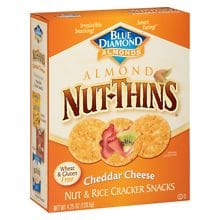 Blue Diamond Nut-Thins Nut & Rice Cracker Snacks Cheddar Cheese | Walgreens