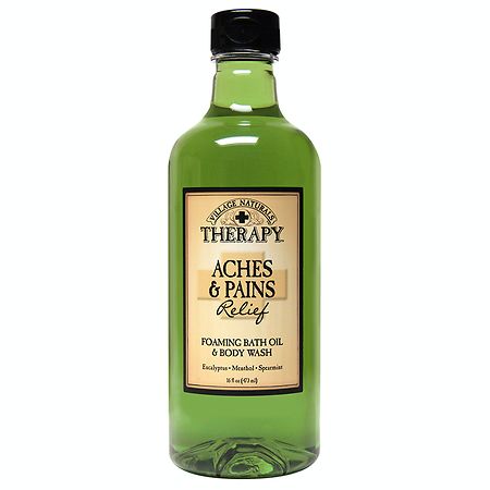 Village Naturals Therapy Foaming Bath Oil & Body Wash Aches & Pains Relief