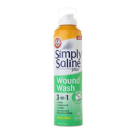 Simply Saline Plus Wound Wash 3-in-1 First Aid Antiseptic