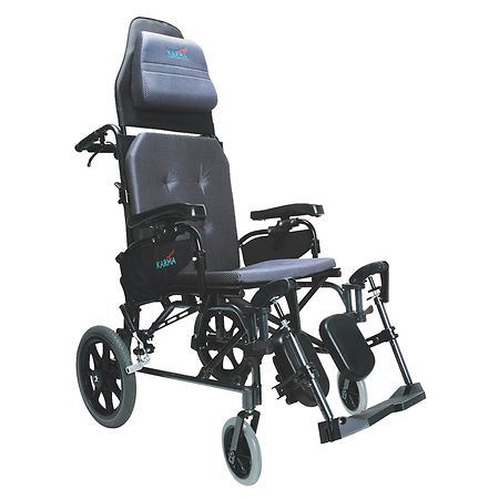Karman 20 inch Lightweight Reclining Transport Wheelchair