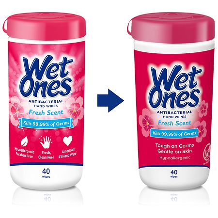 Wet Ones Hand Wipes, Lavender Scent, Antibacterial - 40 ea