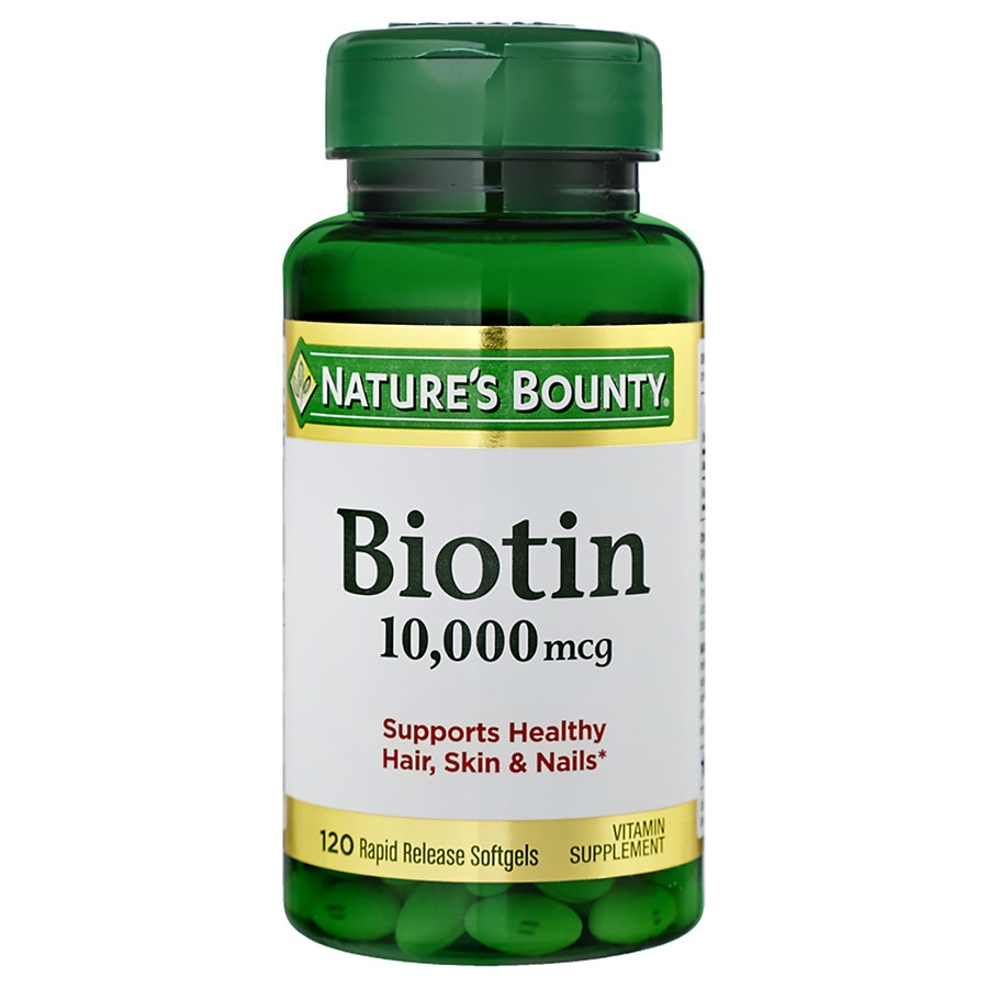 Nature's Bounty Ultra Strength Biotin 10,000mcg, Softgels | Walgreens
