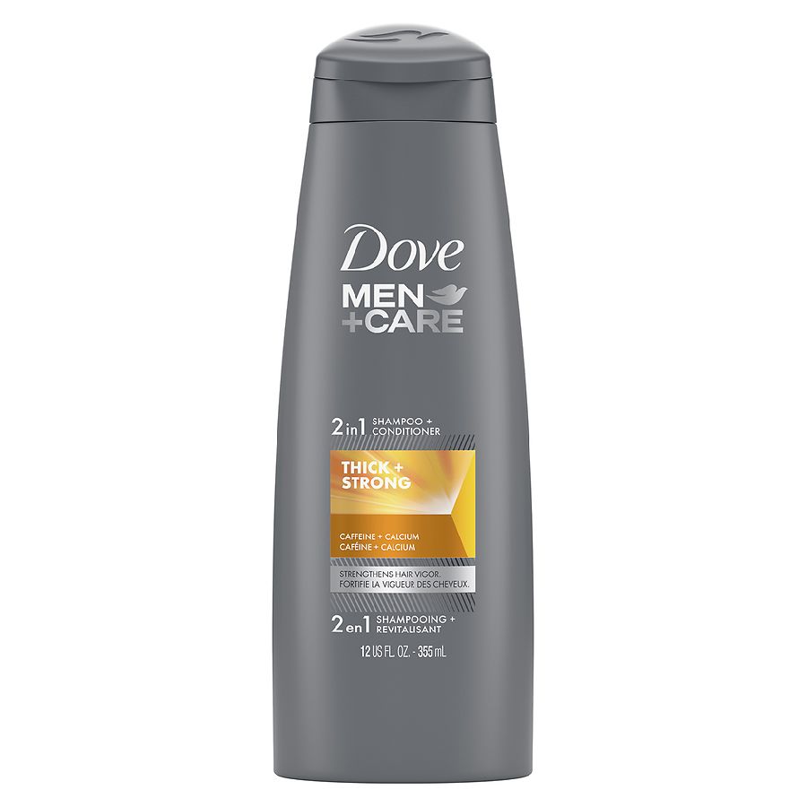 Dove Men+Care 2 in 1 Shampoo and Conditioner Thick and Strong with Caffeine Thick and Strong