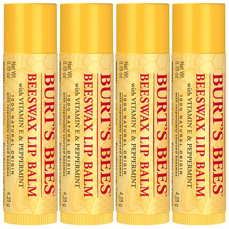 Organic Beeswax Lip Balm 5-Pack (5 Lip Balms for the Price of 4!)