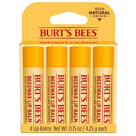 Burt's Bees Lip Balm, Natural Origin Lip Care Beeswax, Beeswax