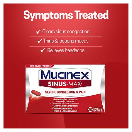 Mucinex Sinus-Max Severe Congestion Relief Caplets