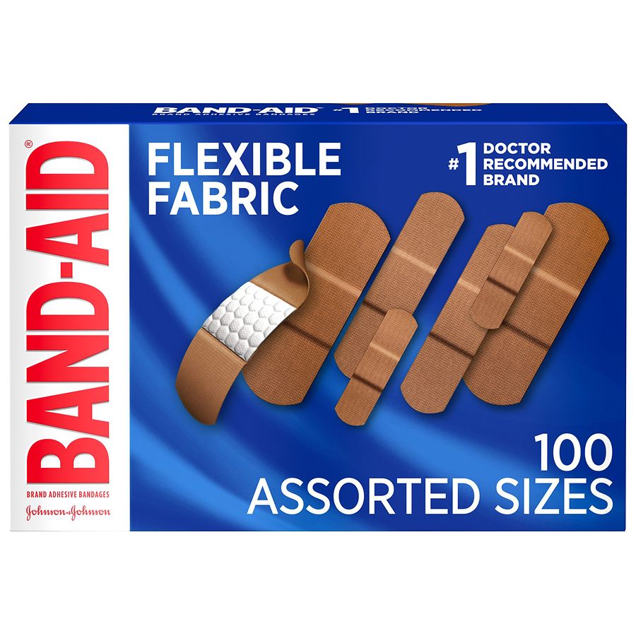Band Aid Brand Flexible Fabric Adhesive Bandages Assorted Sizes