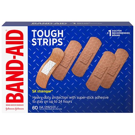 Band Aid Brand Tough Strips Adhesive Bandage