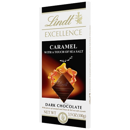 Lindt Excellence Dark Chocolate Bar Caramel with Sea Salt