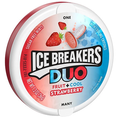 Ice Breakers Duo Sugar Free Breath Mints Strawberry Flavored