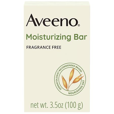 Aveeno Gentle Moisturizing Bar, Facial Cleanser For Dry Skin Fragrance-Free