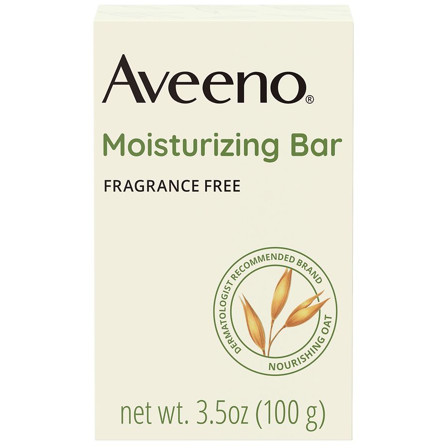 Aveeno Gentle Moisturizing Bar, Facial Cleanser For Dry Skin Fragrance-Free Walgreens