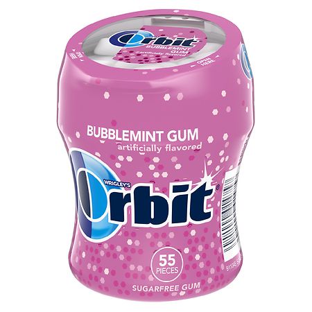 Orbit Bubblemint Sugar Free Chewing Gum Bubblemint