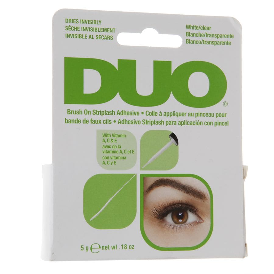 DUO Strip Lash Adhesive White/Clear for Strip False Eyelashes, 0.25 oz
