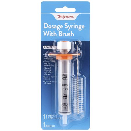 Walgreens Dosage Syringe with Brush