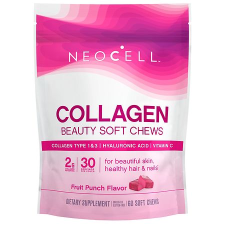 NeoCell Beauty Bursts for Beautiful Skin, Hair and Nail Health, Collagen Type 1 and 3 Fruit Punch